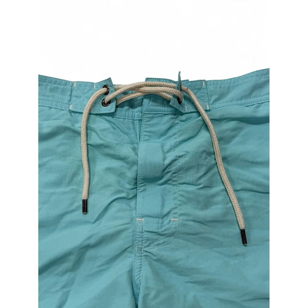 Polo Ralph Lauren Mens Small Board Shorts Swim Trunks Drawstring Aqua‎ Blue